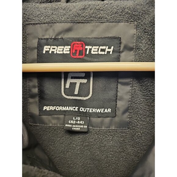 Free Texh Jacket Men Large Black Gray Color Block FCXtreme Parka Snow Ski - Picture 2 of 9